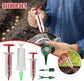 Mini Seed Spreader, 2025 Upgrade Mini Sowing Seed Dispenser, Small Hand Seed Planter Tool, Manual Seedlings Dibber and Widger Set, Garden Seed Planter Seed Counter for Spreading