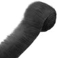 2x59 Inch Shaggy Faux Fur, Plush Faux Fur Fabric Strips, Super Soft Craft Precut Strip for DIY Craft Cosplay Costume Christmas Halloween Santa Claus Gnome Beard Hair Dwarf Decoration (Black)