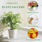 16Pcs Plant Saucer, Heavy Duty Clear Plastic Plant Tray, Durable Round Flower Pot Saucer, Large Plant Dishes Saucer, Planter Water Drip Trays for Indoor Outdoor Garden Potted