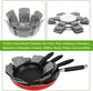 Pot and Pan Protectors, Set of 12 and 3 Different Size, Cookware Dividers Pads/Stacking Pan Protectors/Pot Separators Pads for Protecting and Separating Pots Pans