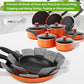 Pot and Pan Protectors, Set of 12 and 3 Different Size, Cookware Dividers Pads/Stacking Pan Protectors/Pot Separators Pads for Protecting and Separating Pots Pans