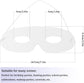 100 Pack White Paper Eye Masks, Plain Masquerade Mask Blank Masks Decorate for Cos-Play, Halloween Party