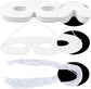 100 Pack White Paper Eye Masks, Plain Masquerade Mask Blank Masks Decorate for Cos-Play, Halloween Party