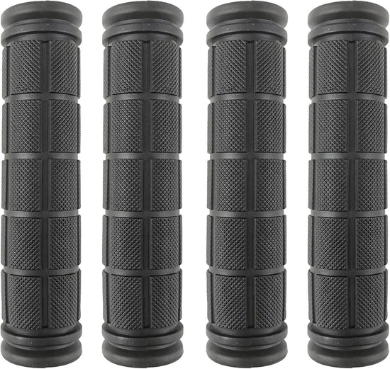 2 Pairs Bicycle Handle Bar Grips Mushroom for BMX/Road Mountain Bikes Black