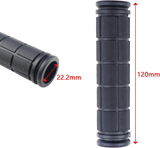 2 Pairs Bicycle Handle Bar Grips Mushroom for BMX/Road Mountain Bikes Black
