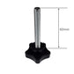 2 Pack M8 x 60mm (5/16" 2-3/8") Thread Replacement Star Hand Knob Tightening Screw
