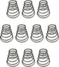 10 Pack 304 Stainless Steel Universal Quick Release Bike Wheel Skewer Springs