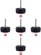 5 Pack Screws Nuts Caps for Fishing Spinning Reels Knob Power Handle Grip