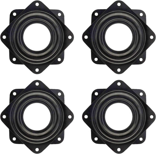 4 Pack 2.8 Inches Lazy Susan Turntable, 5/16 Inch Thick & 100 LB Capacity,Black