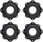 4 Pack 2.8 Inches Lazy Susan Turntable, 5/16 Inch Thick & 100 LB Capacity,Black