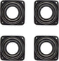 4 Pack 2.8 Inches Lazy Susan Turntable, 5/16 Inch Thick & 100 LB Capacity,Black