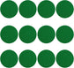 12 Pack Self Adhesive Air Hockey Mallet Felt Pads, Green, 94mm (green-12 Pack)