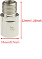 Bike Pedal Extenders, Fit 9/16 inch Spindle Pedals Bike, Extend by 20mm/0.79inch