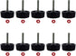 10 Pack Screws Nuts Caps for Fishing Spinning Reels Knob Power Handle Grip