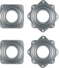 4 Pack 2.8 Inches Lazy Susan Turntable, 5/16 InchesThick & 100 LB Capacity,Silver