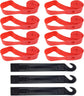 8 Pack Bicycle Rim Strip Tape with 3 Tire Lever,26 Inch or 700C