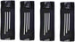 8 Pack Elastic Bike Bicycle Ankle Leg Riding Puttee Cycling Safety Bind Pant Bands Clip Strap Belt Fully Adjustable Cycling, Jogging, Camping (Black)
