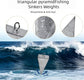 Fishing Weights Pyramid Sinkers Kit Bullet for Ocean Saltwater Surf Gear Tackle 1oz 2oz 3oz