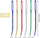 12 Pcs Yarn Needle, Crochet Tapestry Needles for Crocheting, Large-Eye Blunt Needles, Large Eye Weaving Needle with Storage Box, Darning