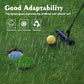 Golf Hole Cup Putting Green for Backyard Practice Simulated Lawn and Metal Base(2 Pieces)