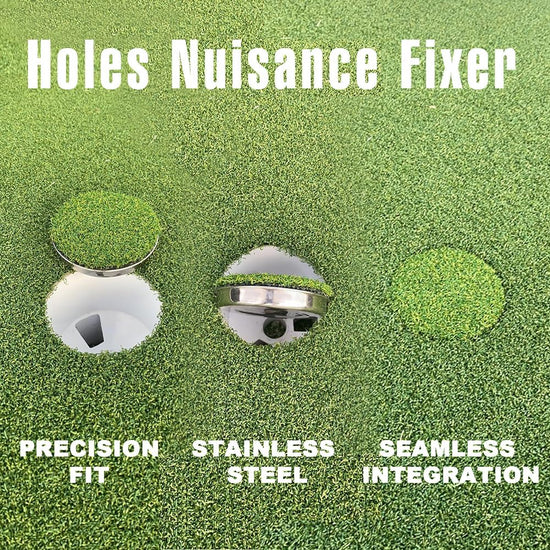 Golf Putting Cup Set with Sturdy Metal Base Practice Hole for Home Green | Indoor Training Aid to Perfect Your Stroke Heavy-Duty Stability