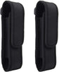 2 Pcs Flashlight Holster Pouch Holder Flash Light Belt Carry Case for 5"-7" Tactical with Stretch Capability