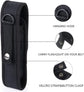 2 Pcs Flashlight Holster Pouch Holder Flash Light Belt Carry Case for 5"-7" Tactical with Stretch Capability