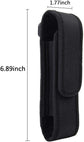 2 Pcs Flashlight Holster Pouch Holder Flash Light Belt Carry Case for 5"-7" Tactical with Stretch Capability