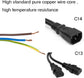 UPS Server Y Splitter C14 to 2 x C13 Power Extension Cable
