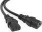 4-Pack UPS Server Y Splitter C14 to 2 x C13 Power Extension Cable