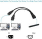 4-Pack UPS Server Y Splitter C14 to 2 x C13 Power Extension Cable
