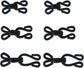 30 Pcs Sewing Hook and Eye Closure Fur Hooks Eyes for Crafts Clothing Locks Bras Coats DIY Craft Projects Pet (Black) BLACK