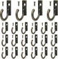 40 Pieces Key Hooks Jewelry Small Hook Wall Mounted Single for Hanging Clothes Hat Kitchen Bathroom Towel Farmhouse Retro Craft Projects Bronze