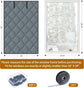Window Insulation Kit for Winter, 3 Layer 26" X 39" Winter Insulated Cover with Fastener, Thermal to Keep Warm, Gray