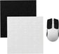 DIY Adhesive Universal Mouse Anti-Slip Snowflake Grip Tape, Cut Sweat-Absorbing Ultra-Thin 0.3mm Non-Slip Gaming Mice Skins Stickers for Any Brand(2PCS Black+White, 12x11.5cm/4.7x4.5in) Black+White