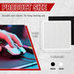 DIY Adhesive Universal Mouse Anti-Slip Snowflake Grip Tape, Cut Sweat-Absorbing Ultra-Thin 0.3mm Non-Slip Gaming Mice Skins Stickers for Any Brand(2PCS Black+White, 12x11.5cm/4.7x4.5in) Black+White