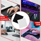 DIY Adhesive Universal Mouse Anti-Slip Snowflake Grip Tape, Cut Sweat-Absorbing Ultra-Thin 0.3mm Non-Slip Gaming Mice Skins Stickers for Any Brand(2PCS Black+White, 12x11.5cm/4.7x4.5in) Black+White
