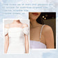 Elegant Pearl Alloy Chain Bra Shoulder Straps Removable Fashion Strap Replacements Non-Slip Spiral
