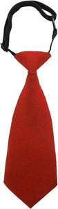 Boys Pre-Tied Adjustable Necktie, Design for Kids & Teens, School Uniform Tie Wedding Graduation Formal Wear(Red)