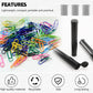 116mm 6pcs Waterproof Cigarette Storage Tubes Squeeze Bottles with Caps Airtight Sealing Plastic Container Protect Pre-Roll Cigarettes Cigarillos (Black)