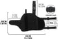 Adjustable Tactical Leg Holster Compatible for Nerf Elite Series Blaster(Black) Black
