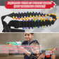 Adjustable Nylon Foam Dart Belt Strap Quick Release Buckle 27 Bullet Holes, Compatible for NERF Mega & N-Strike Elite Series, Ideal Boys Girls Gifts, Outdoor Play(Black)