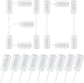 80 pcs Round Shape Clear Push-Up Cake Pop Shooter (Push Up Pops) Plastic Containers with Lids, Base & Sticks