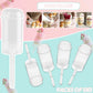 80 pcs Round Shape Clear Push-Up Cake Pop Shooter (Push Up Pops) Plastic Containers with Lids, Base & Sticks