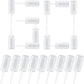 60 pcs Round Shape Clear Push-Up Cake Pop Shooter (Push Up Pops) Plastic Containers with Lids, Base & Stick