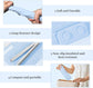2-in-1 Heat Resistant Silicone Mat Travel Case, Soft Folding Storage Bag with 2 Pockets for Curling Iron, Flat Hair Straightener Non-Slip, Portable Hot Styling Tools(Blue)