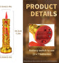 2pcs Chinese Buddhist Flameless LED Candle Lamp - Traditional Red Lantern Design, Retro Light for Meditation, Altar & Feng Shui Décor