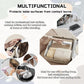 2 Pcs Silicone High Heat Resistant Mat for Hair Styling Tools, Portable Hot Protection Pad Curling Iron, Straighteners, Ideal Home, Makeup, Travel & Salon Use(8.46*6.3IN, Black+White)