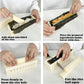 Sushi Maker Mold Kit, Easy DIY Onigiri Rice Ball Press, Plastic Shaper Tool for Home Kitchen Beginners (Square Shape)