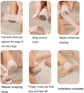 6 Rolls Floor Protector Pads for Chair Legs, Self-Adhesive Anti-Slip Furniture Tape 1" x 177", Non-Woven Wrap Hardwood Floors, Tables, Chairs, Sofas & All Legs (Skin Tone)  177",Skin Tone